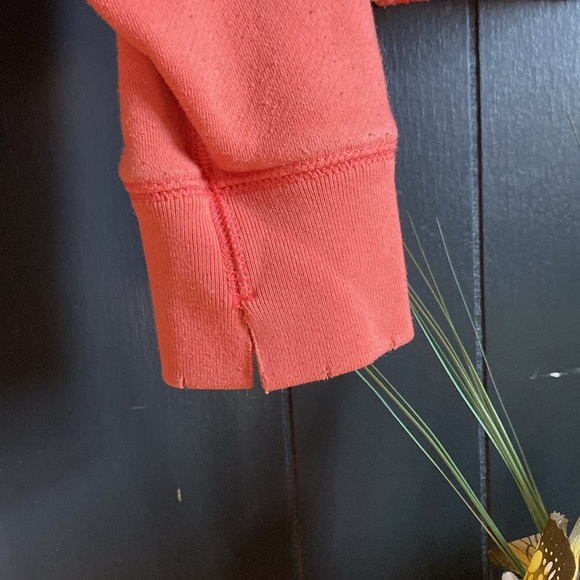 Arie Distressed Salmon Cropped Sweater - Picture 4 of 5